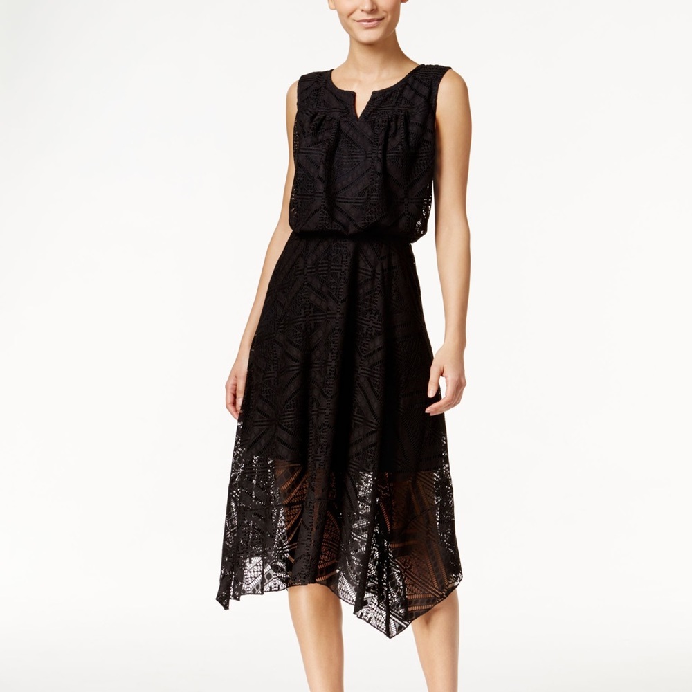 Style & Co black lace dress XL